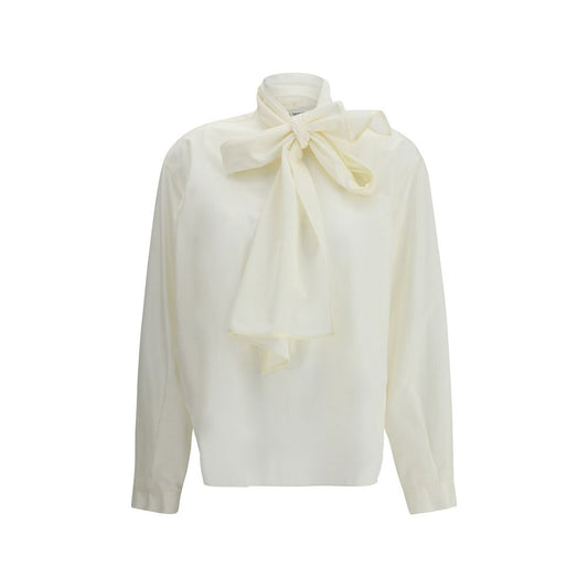 Taffeta Shirt with removable bow