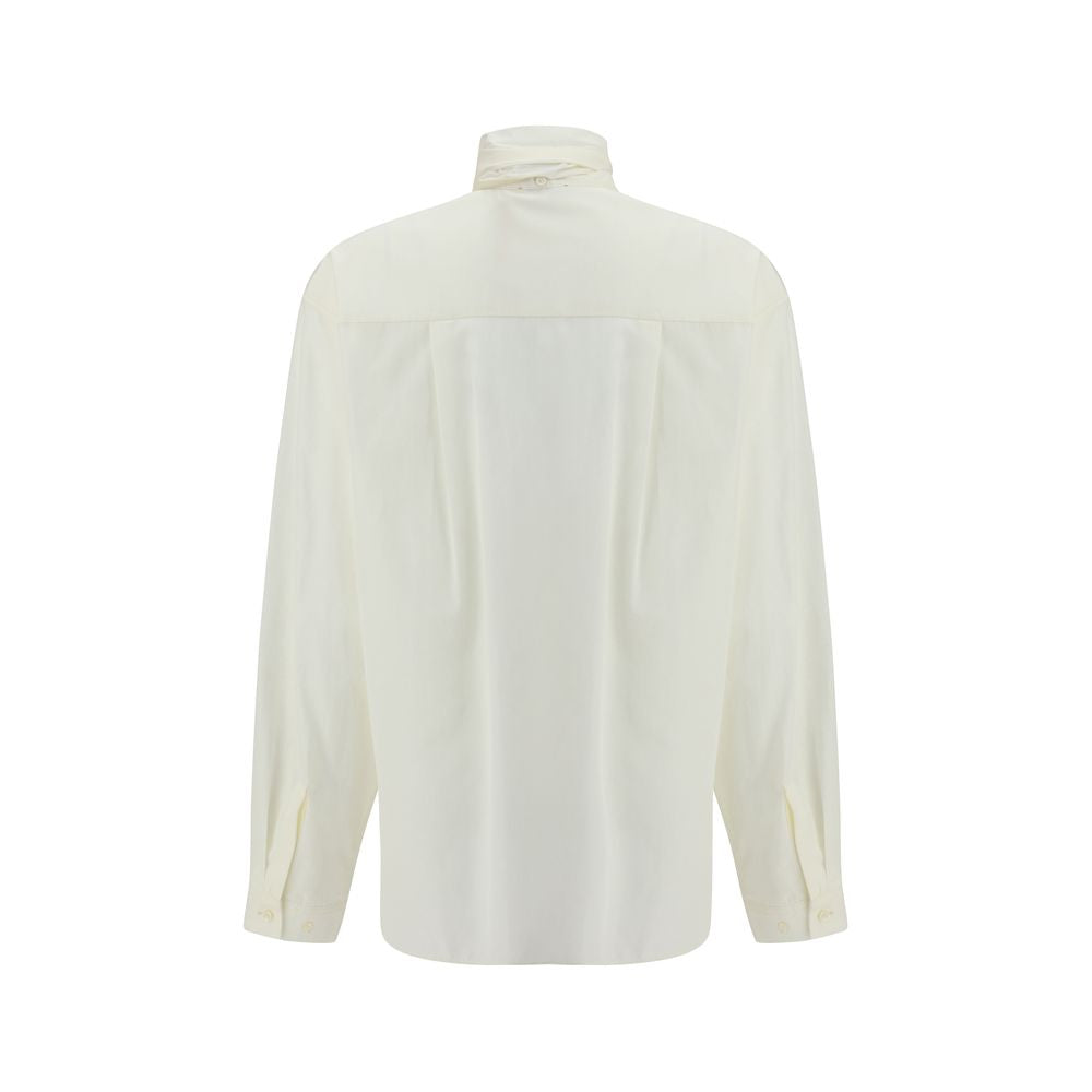 Taffeta Shirt with removable bow