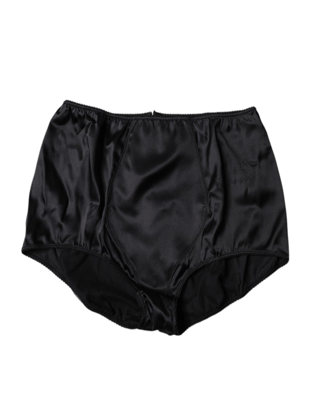 Black Silk Stretch High Waist Girdle Underwear
