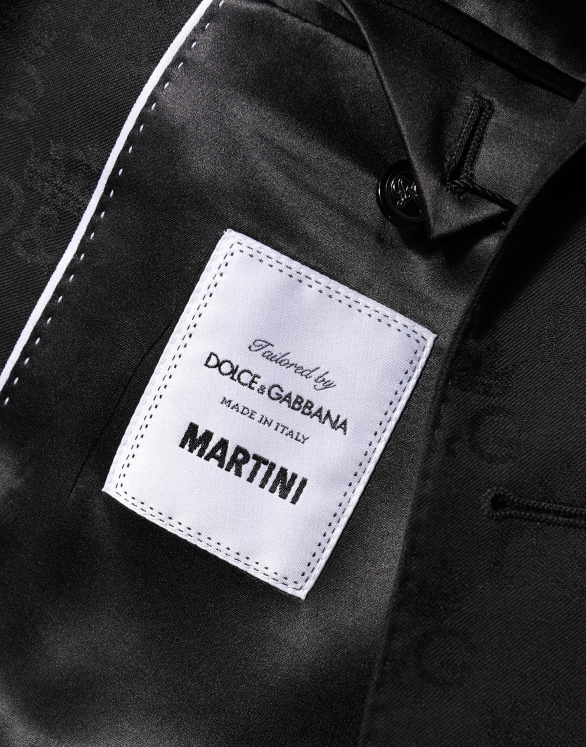 Black MARTINI 2 Buttons Suit Jacket Blazer