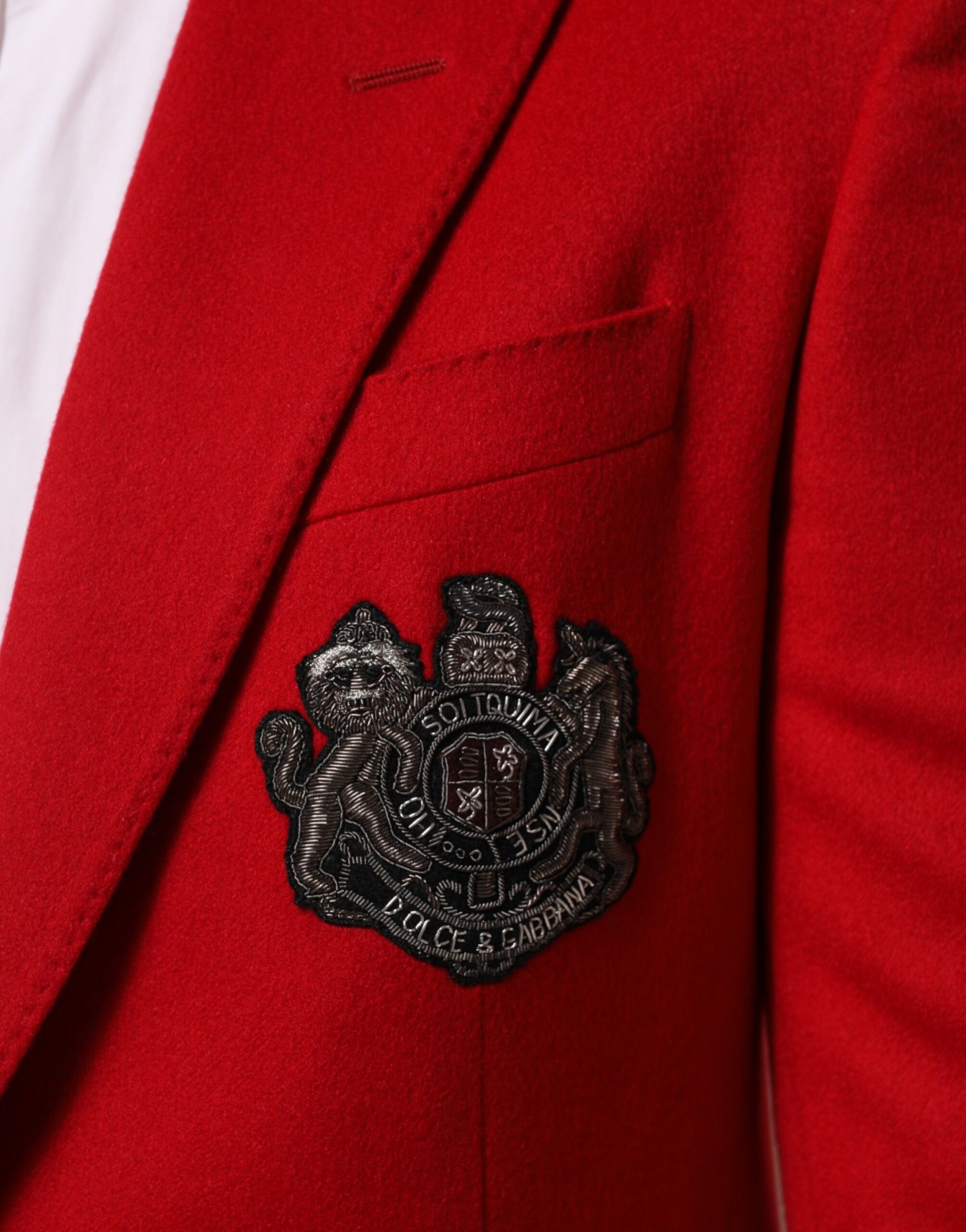 Red Cashmere 2 Buttons Suit Jacket Blazer