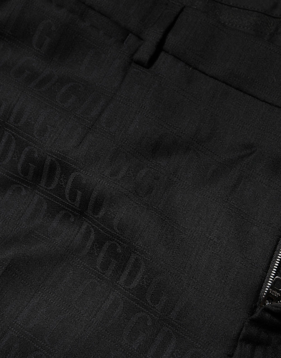 Black Wool Mid Waist Dress Men Trouser Pants
