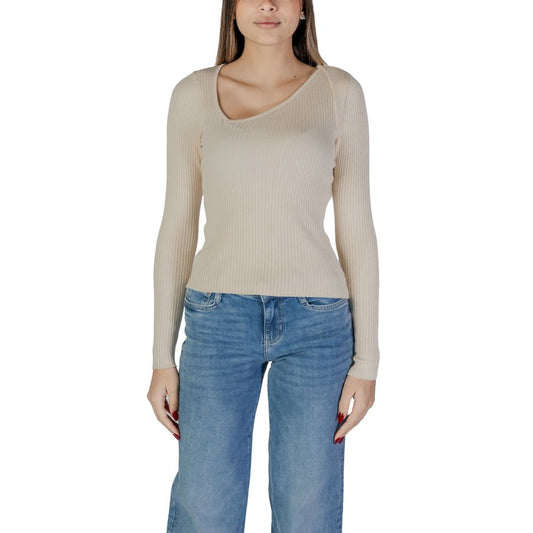 Cream Viscose Sweatshirt