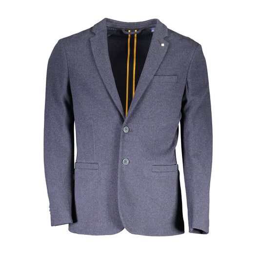 Blue Cotton Jackets & Coat