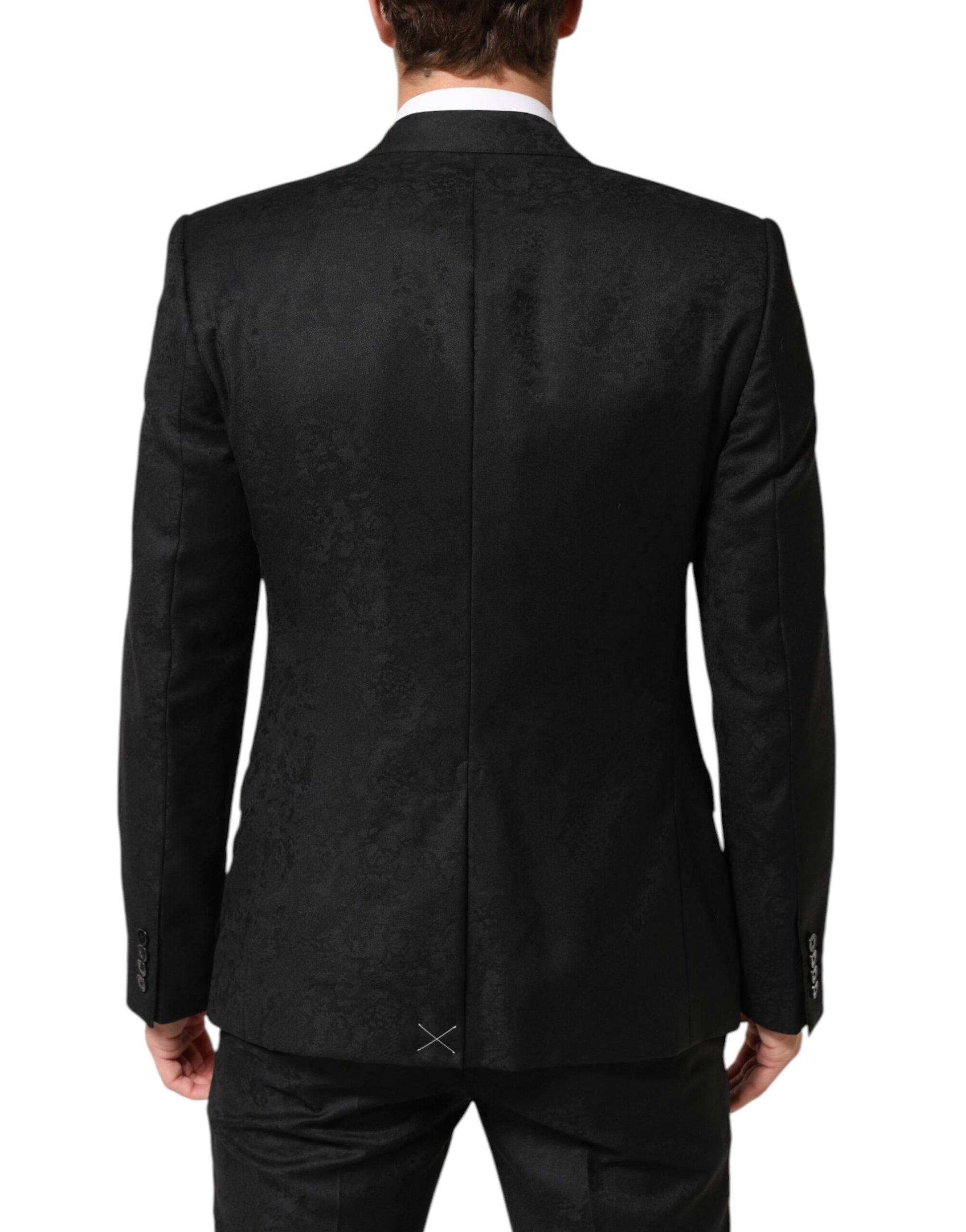 Black MARTINI 2 Buttons Suit 3 Piece Suit