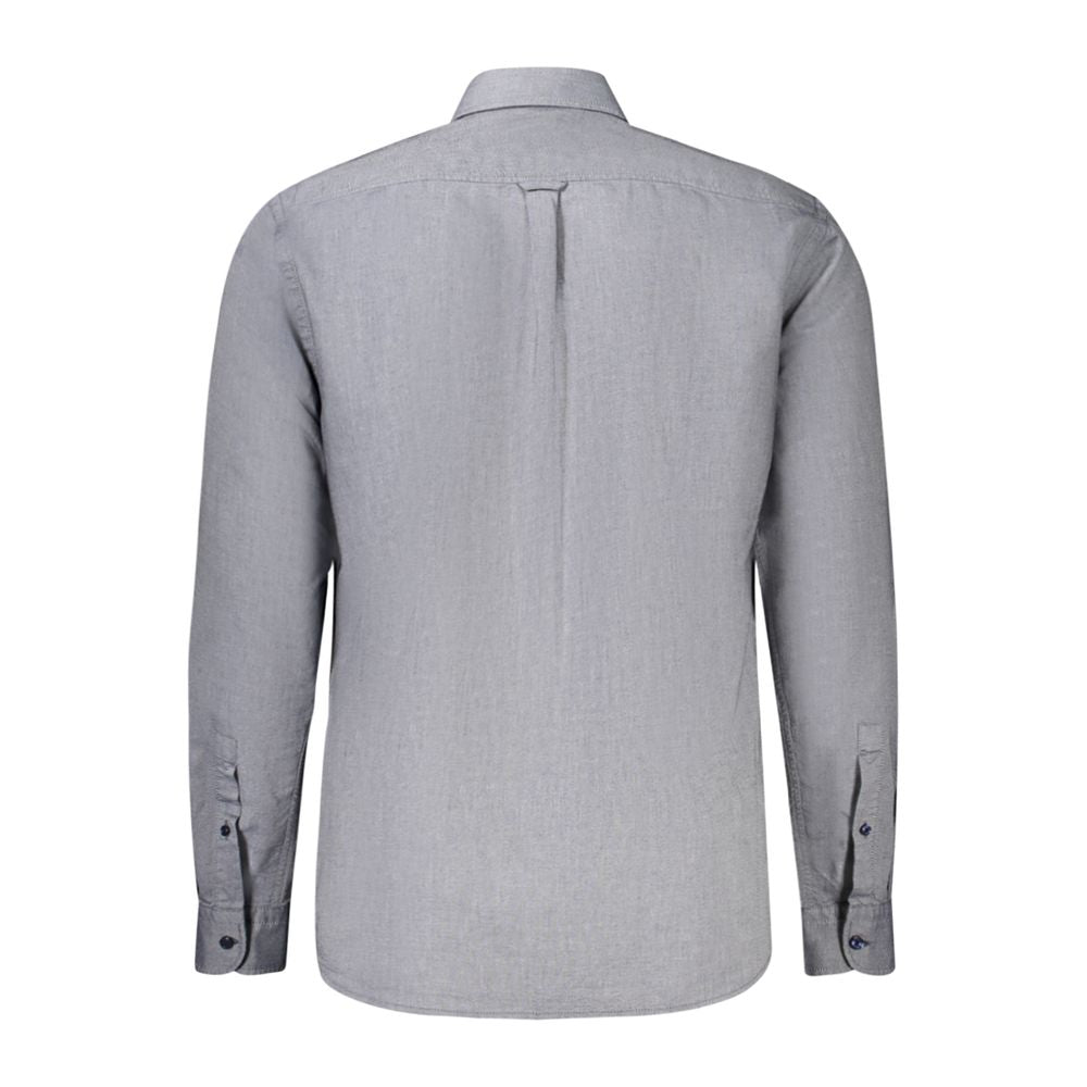 Blue Cotton Men Shirt