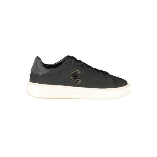 Black Leather Men Sneaker