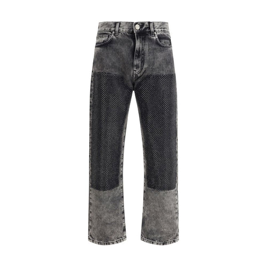 Gray Cotton Jeans Denim