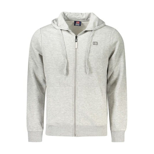Gray Cotton Men Sweater