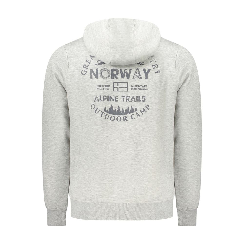Gray Cotton Men Sweater
