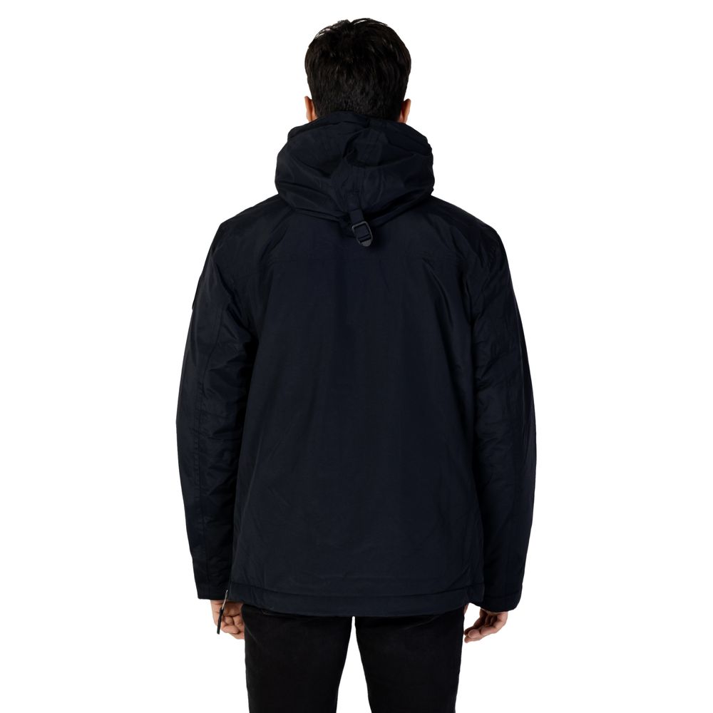 Black Polyester Jackets & Coat