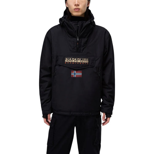 Black Polyester Jackets & Coat