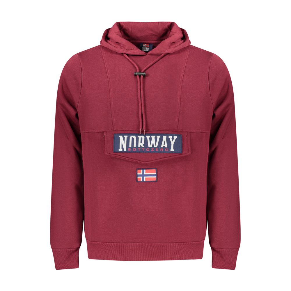 Purple Cotton Men Sweater