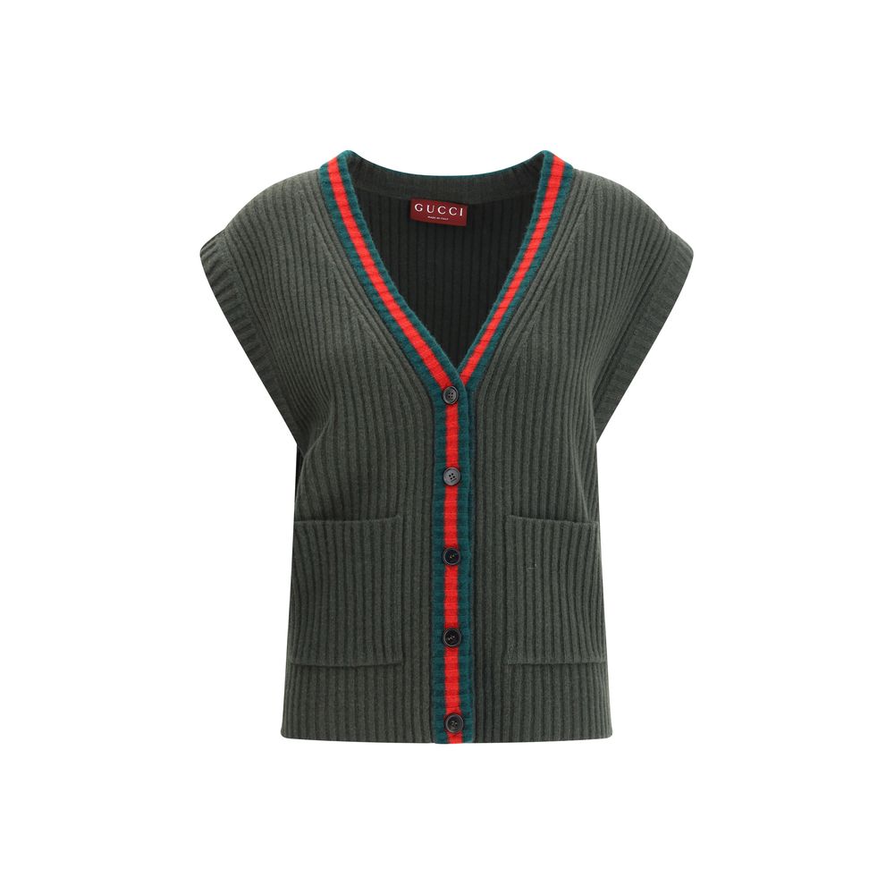 Wool Cardigan Vest