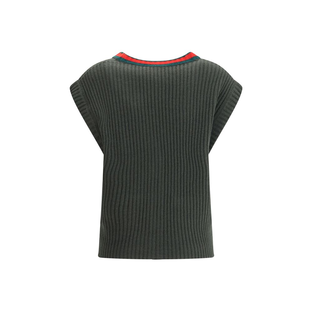 Wool Cardigan Vest