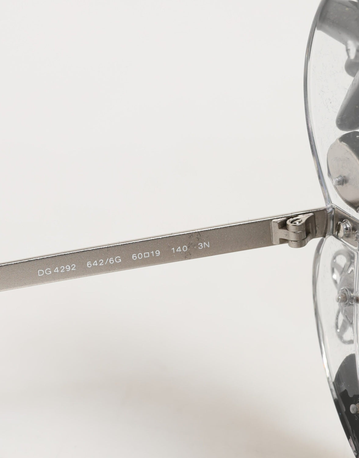Transparent DG4292 Round Crystal Flowers Sunglasses