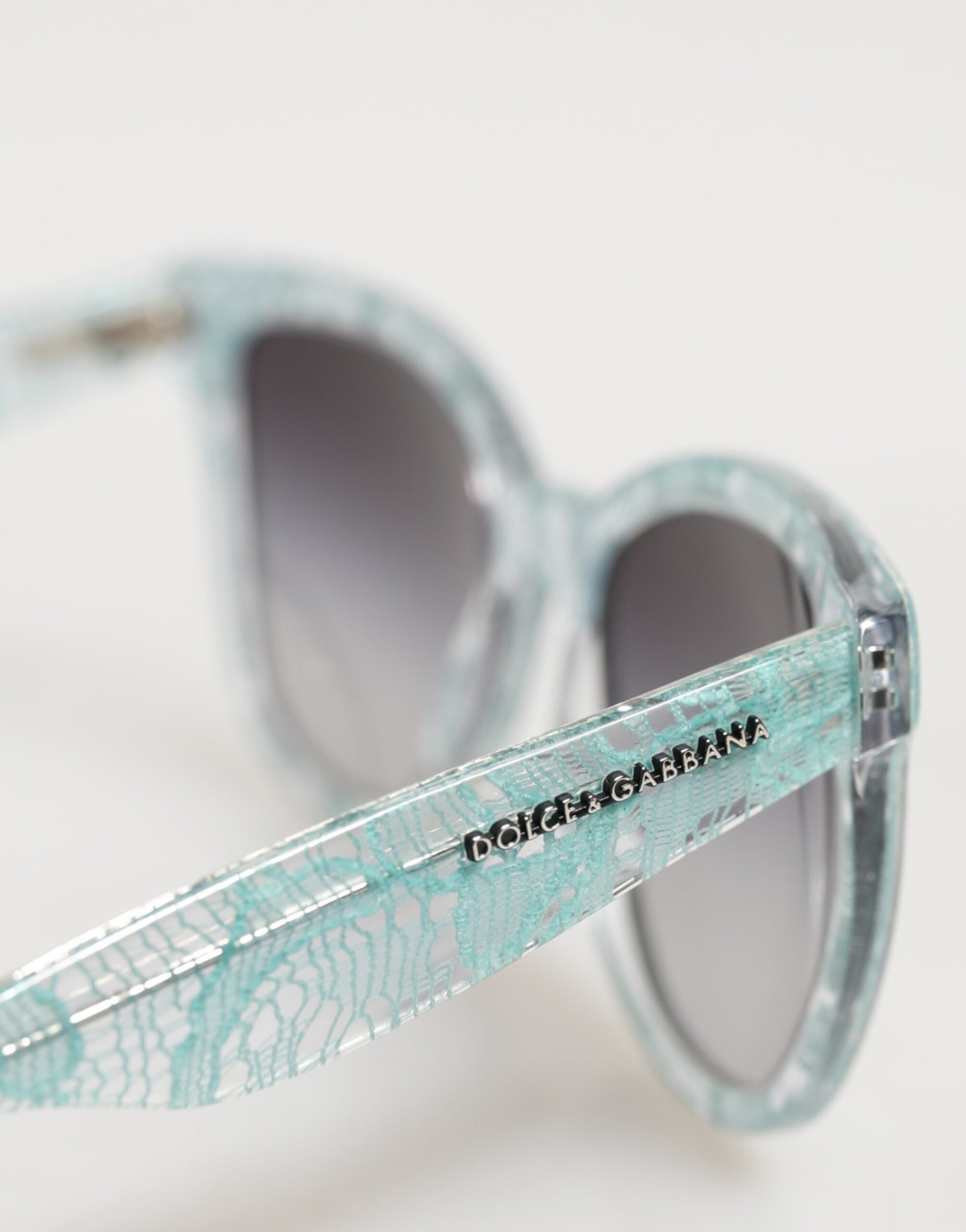 DG4190 Blue Lace Acetate Rectangle Shades Sunglasses