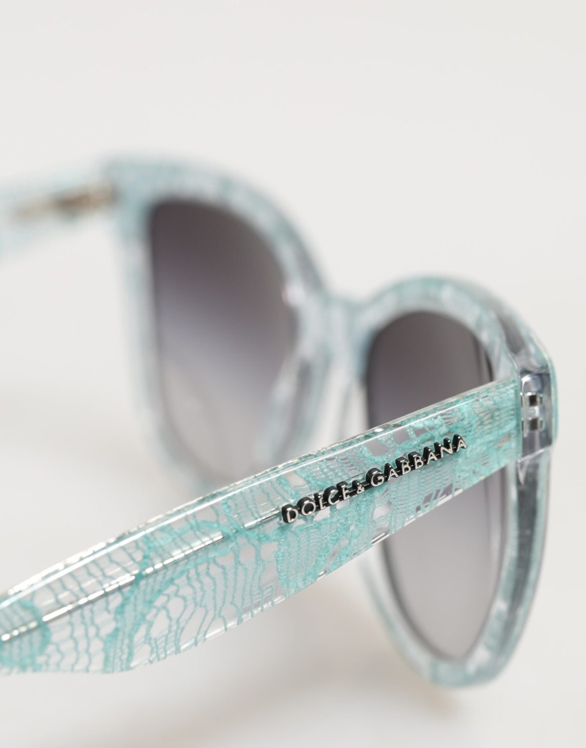 DG4190 Blue Lace Acetate Rectangle Shades Sunglasses
