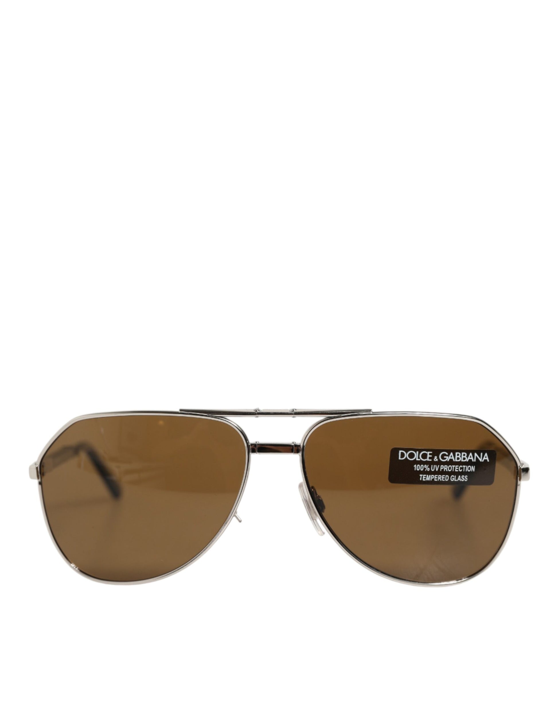 DG2106K Silver Frame Aviator Shades Eyewear Sunglasses