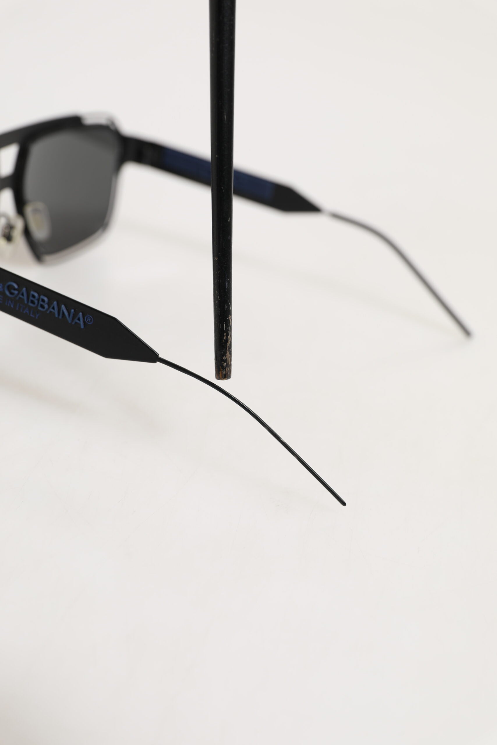 Black Metal Pilot Frame Shades Eyewear Sunglasses