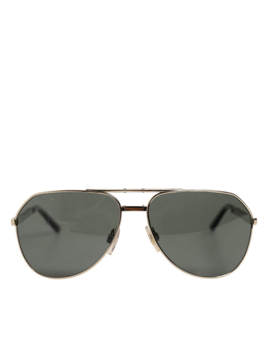 DG2106K Black Gold Plated Polarized MetalFrame Sunglasses