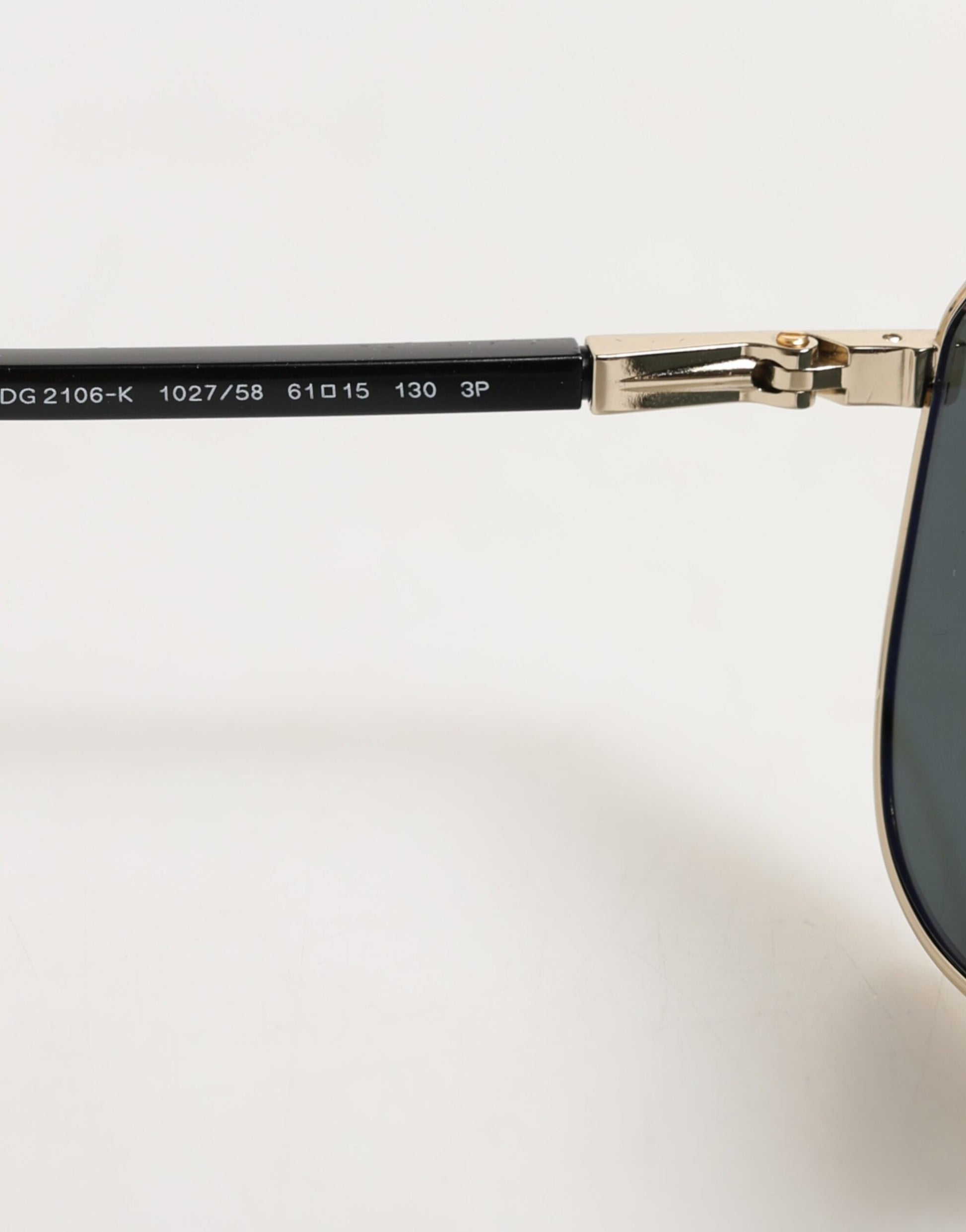 DG2106K Black Gold Plated Polarized MetalFrame Sunglasses