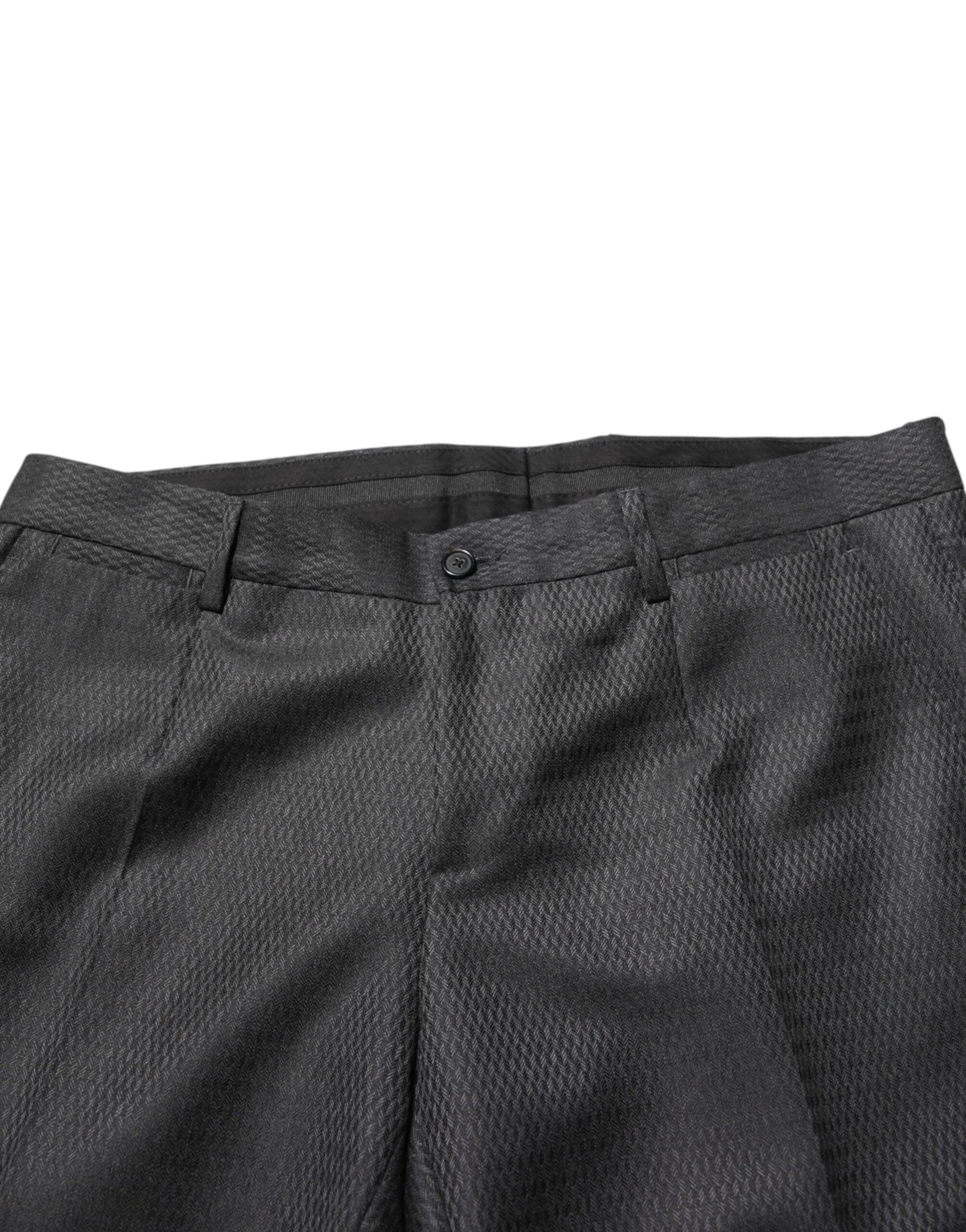 Black Wool Formal Dress Men Trouser Pants
