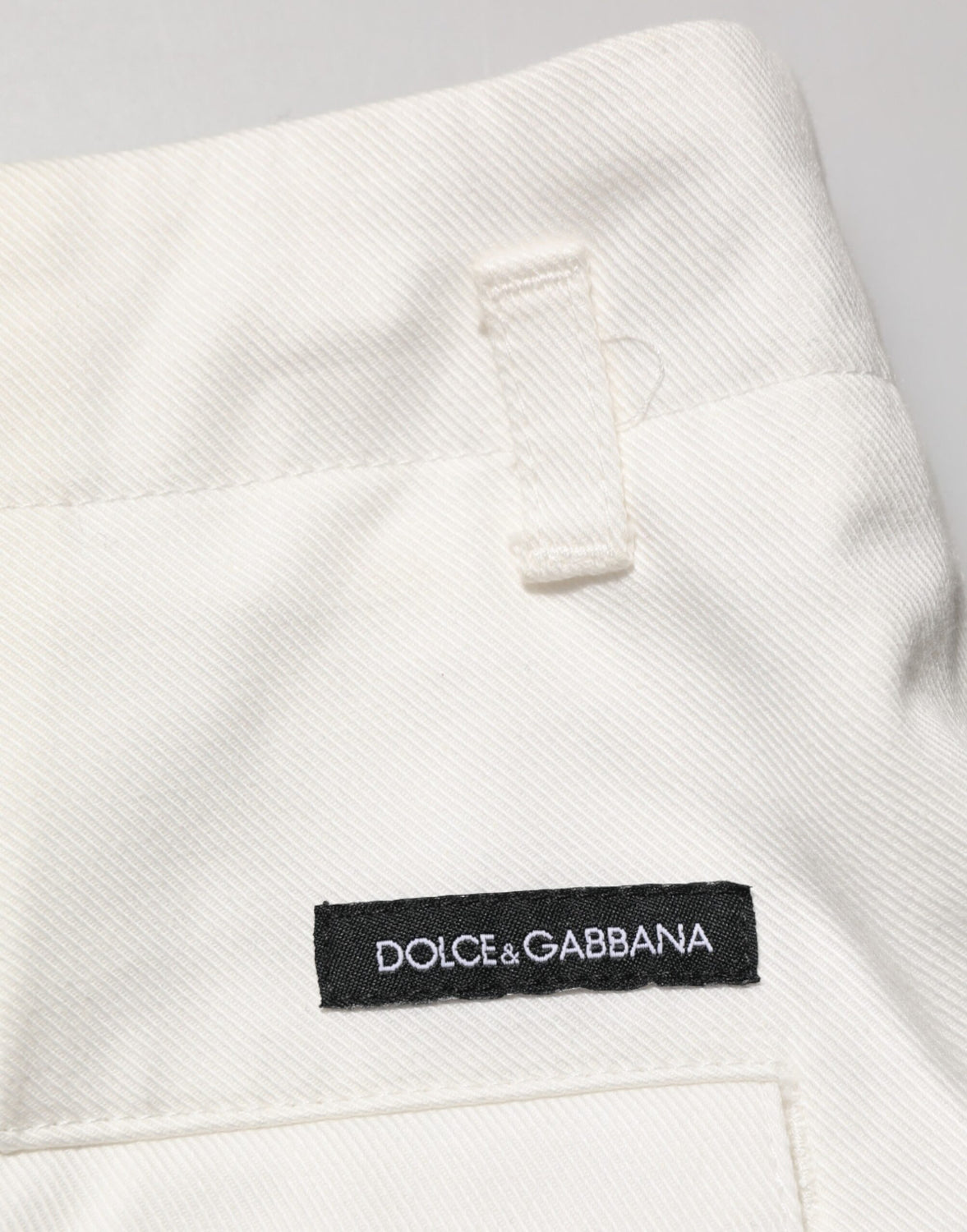 White Cotton Mid Waist Men Bermuda Shorts