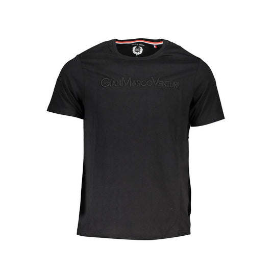 Black Cotton Men's T-Shirt