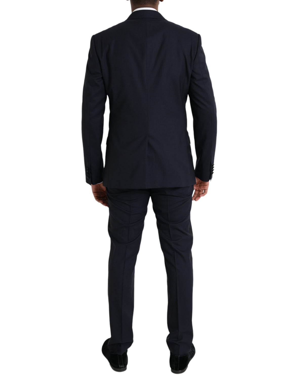 Blue Wool MARTINI 1 Button Men 3 Piece Suit