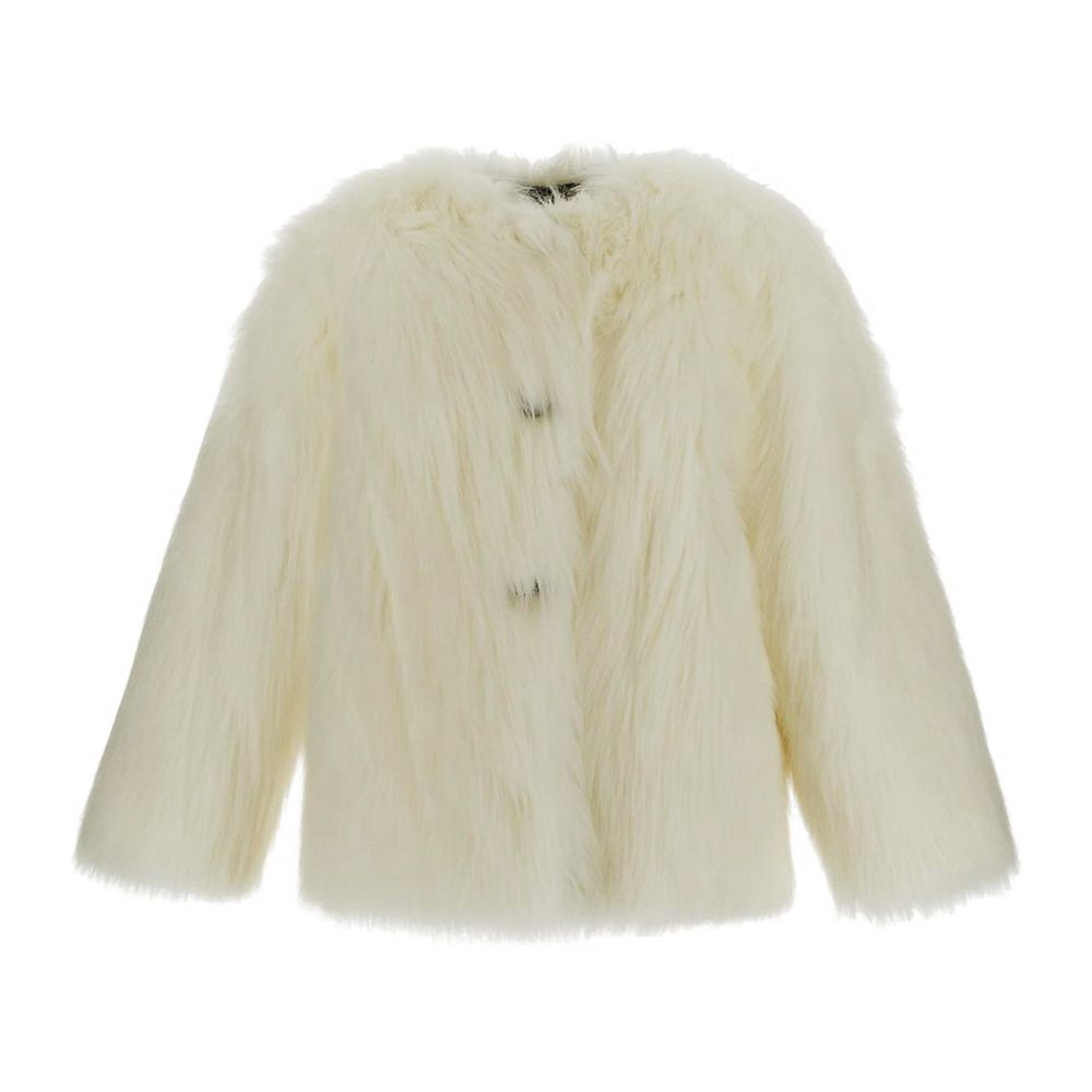 White Modacrylic Jackets & Coat