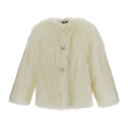 White Modacrylic Jackets & Coat