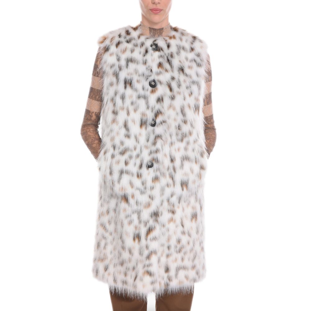 White Marabou Jackets & Coat