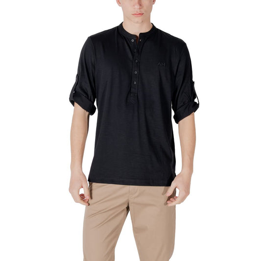 Black Cotton T-Shirt