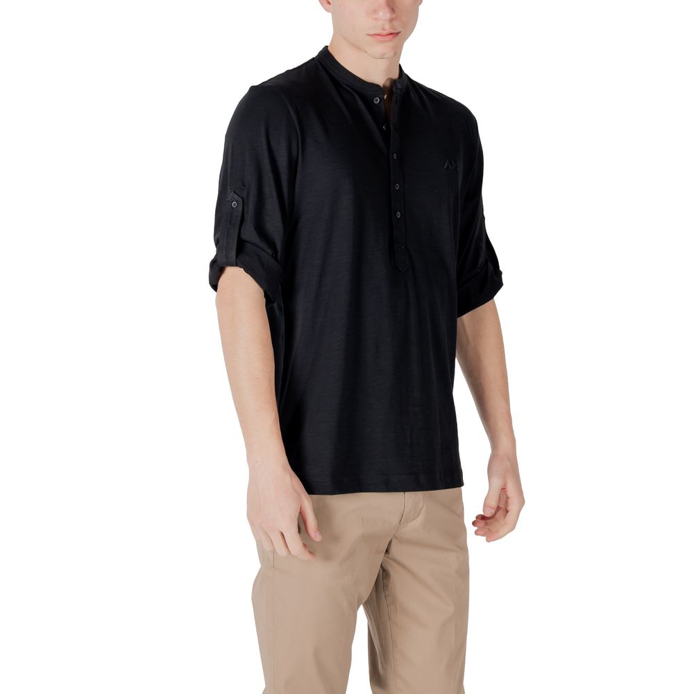 Black Cotton T-Shirt