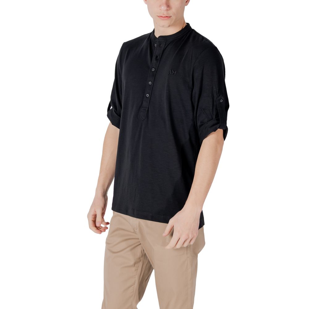 Black Cotton T-Shirt