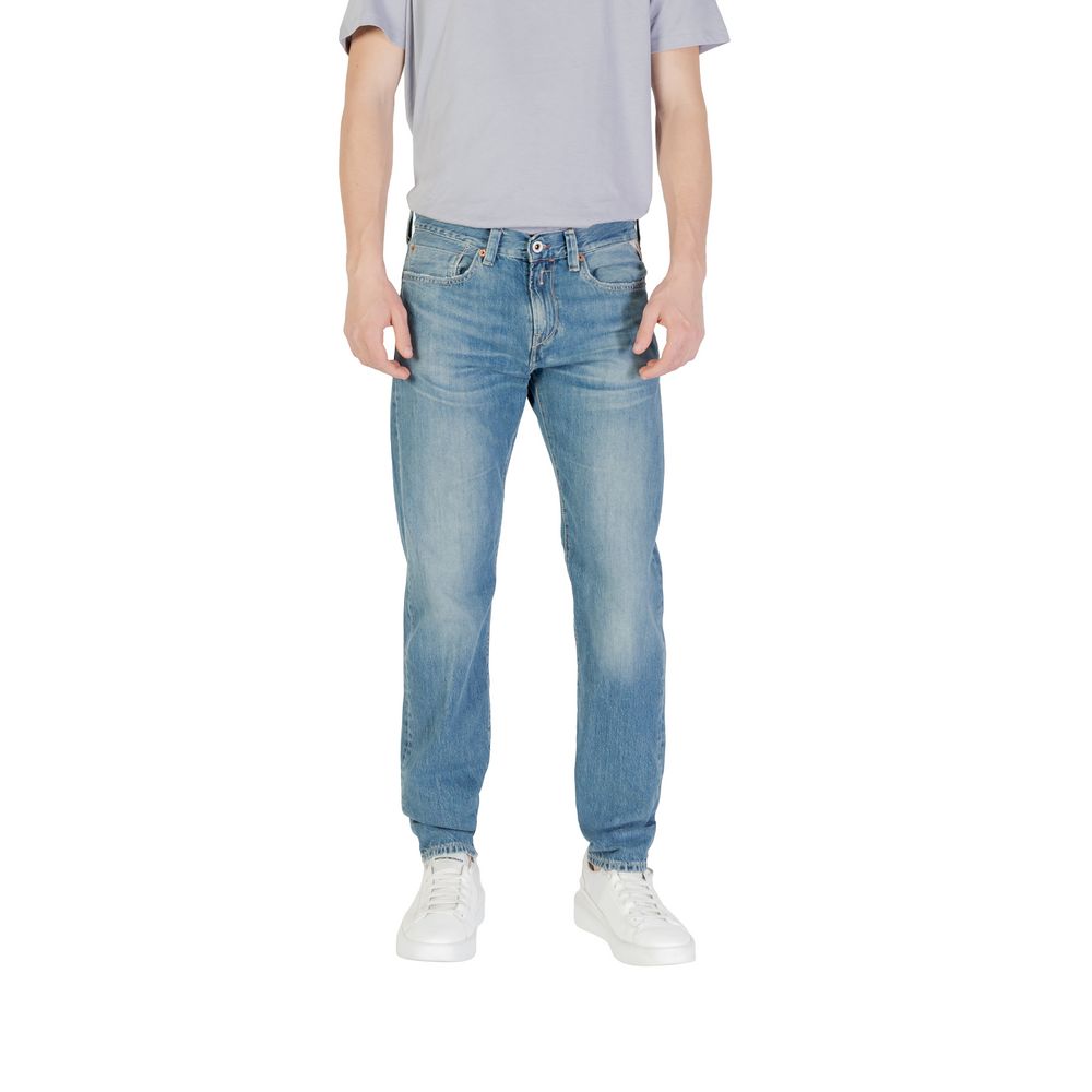Blue Cotton Skinny Jean