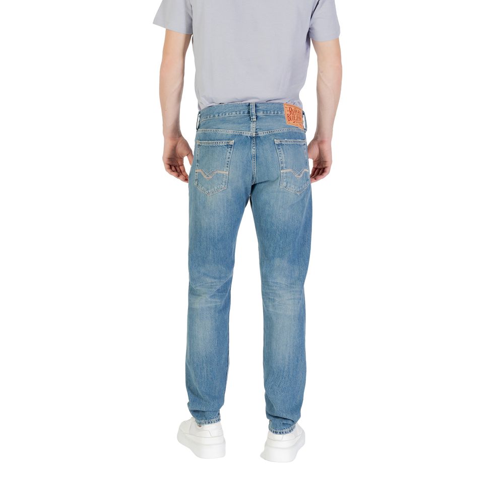 Blue Cotton Skinny Jean