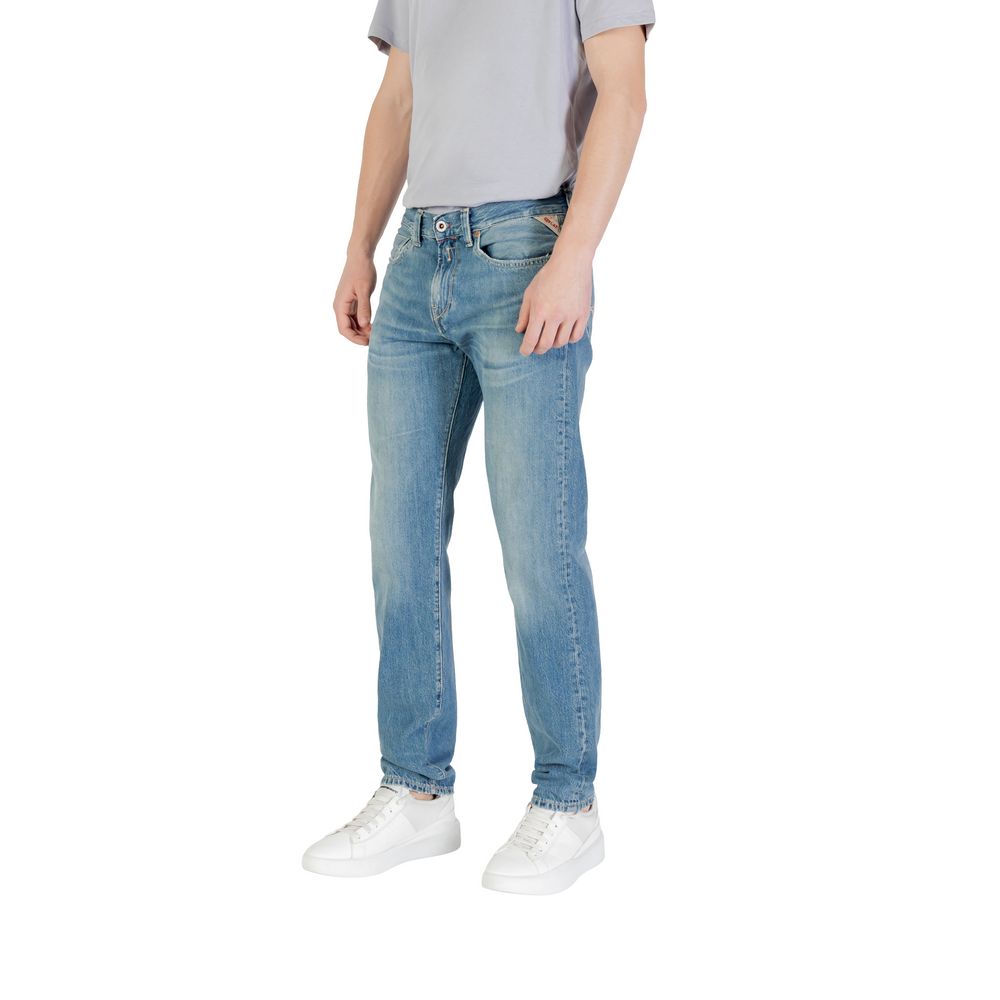 Blue Cotton Skinny Jean