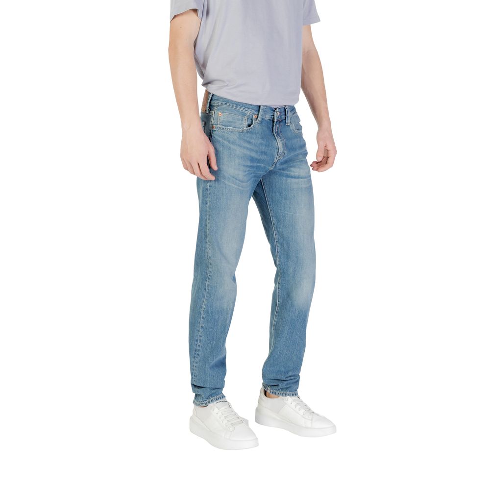 Blue Cotton Skinny Jean