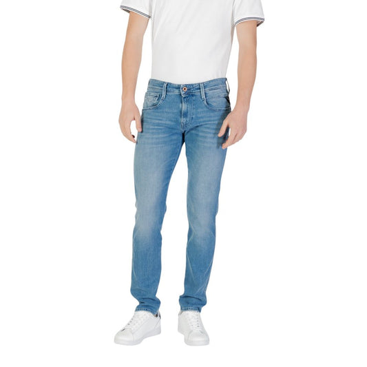 Blue Cotton Skinny Jean