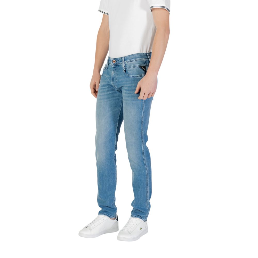 Blue Cotton Skinny Jean