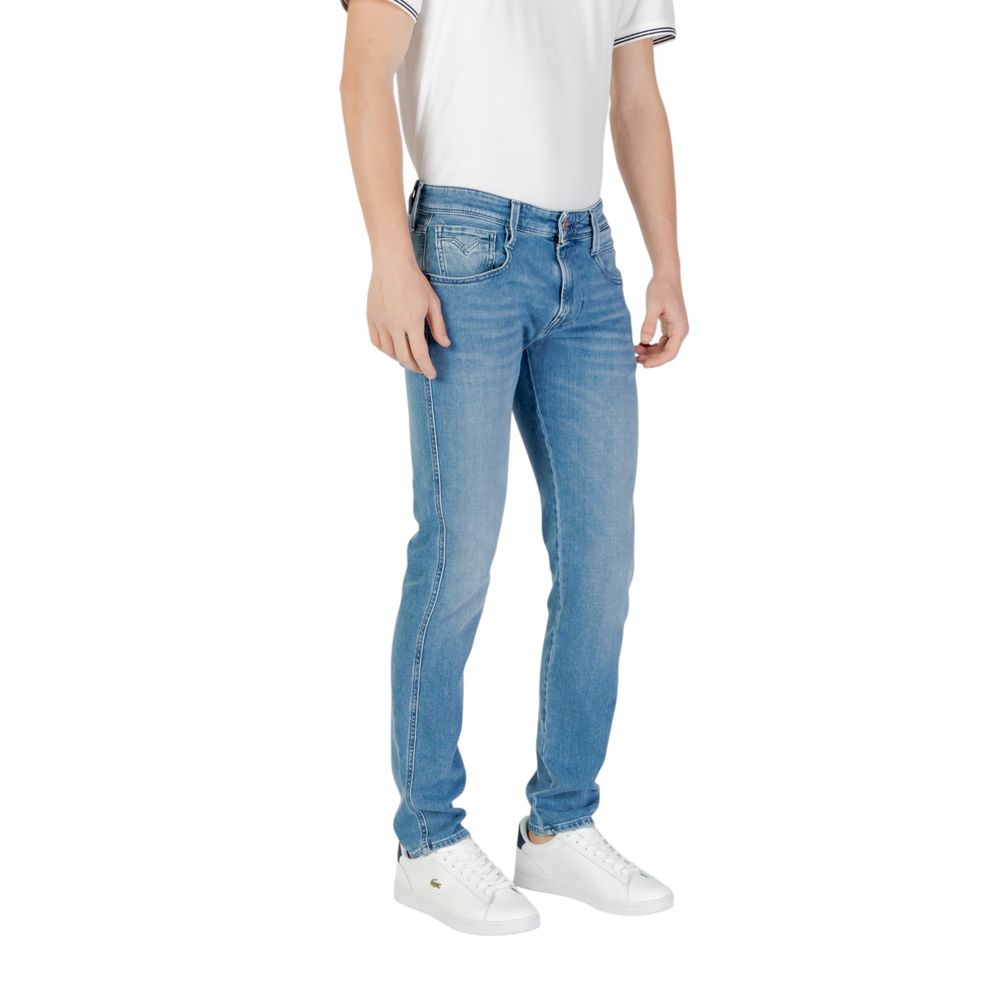 Blue Cotton Skinny Jean