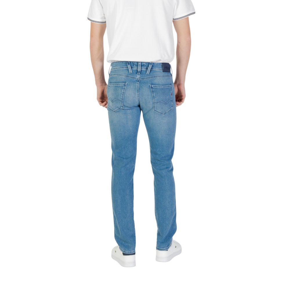 Blue Cotton Skinny Jean