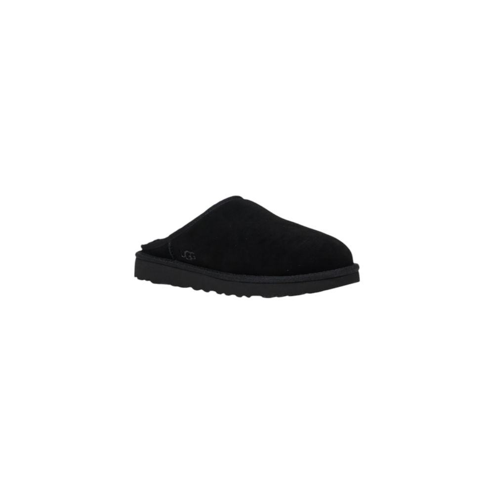Black Suede Leather Clog