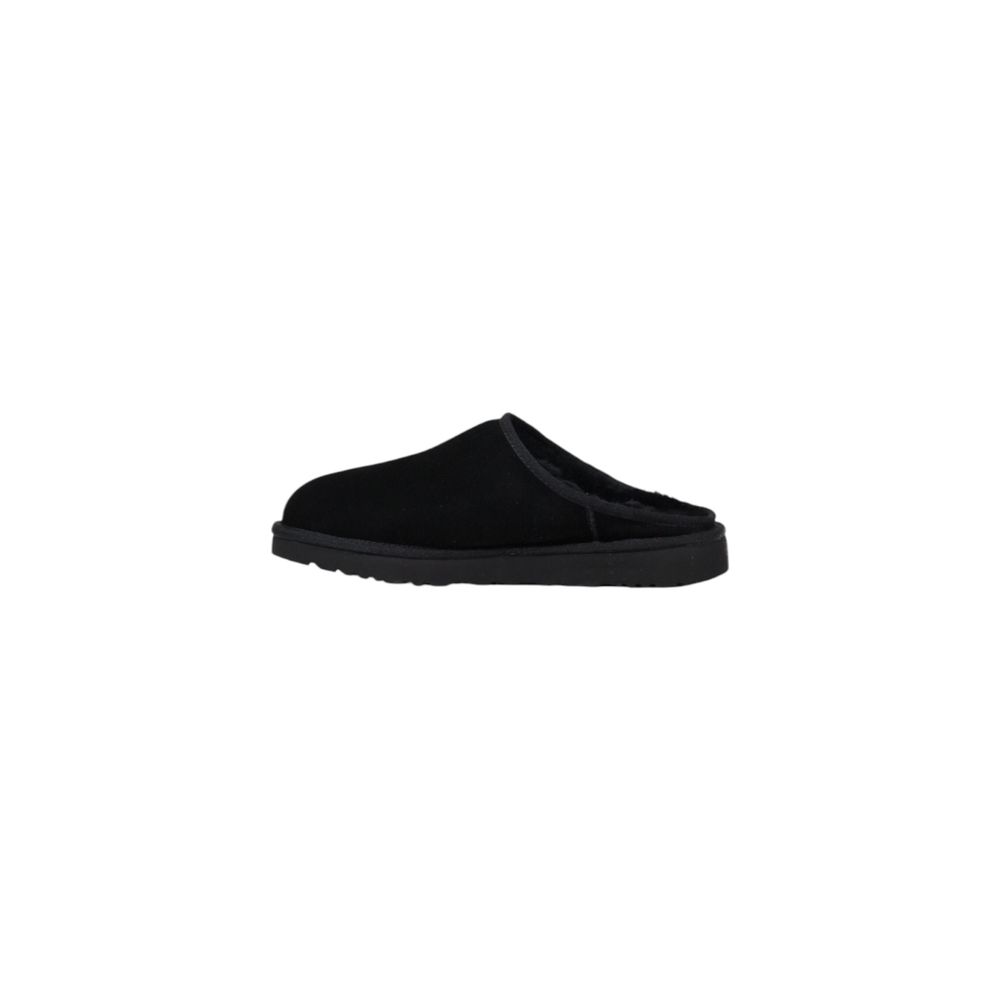 Black Suede Leather Clog