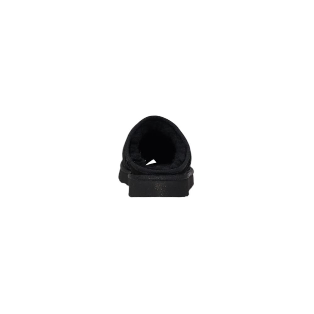 Black Suede Leather Clog