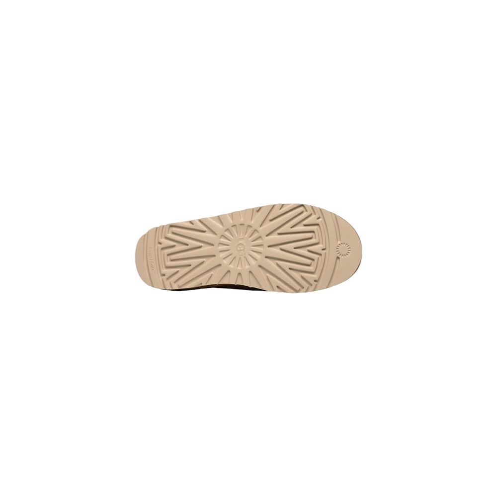 Beige Suede Leather Clog