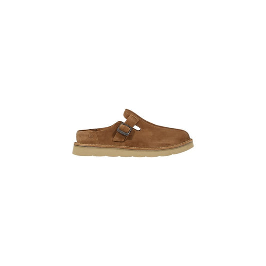 Beige Suede Leather Clog