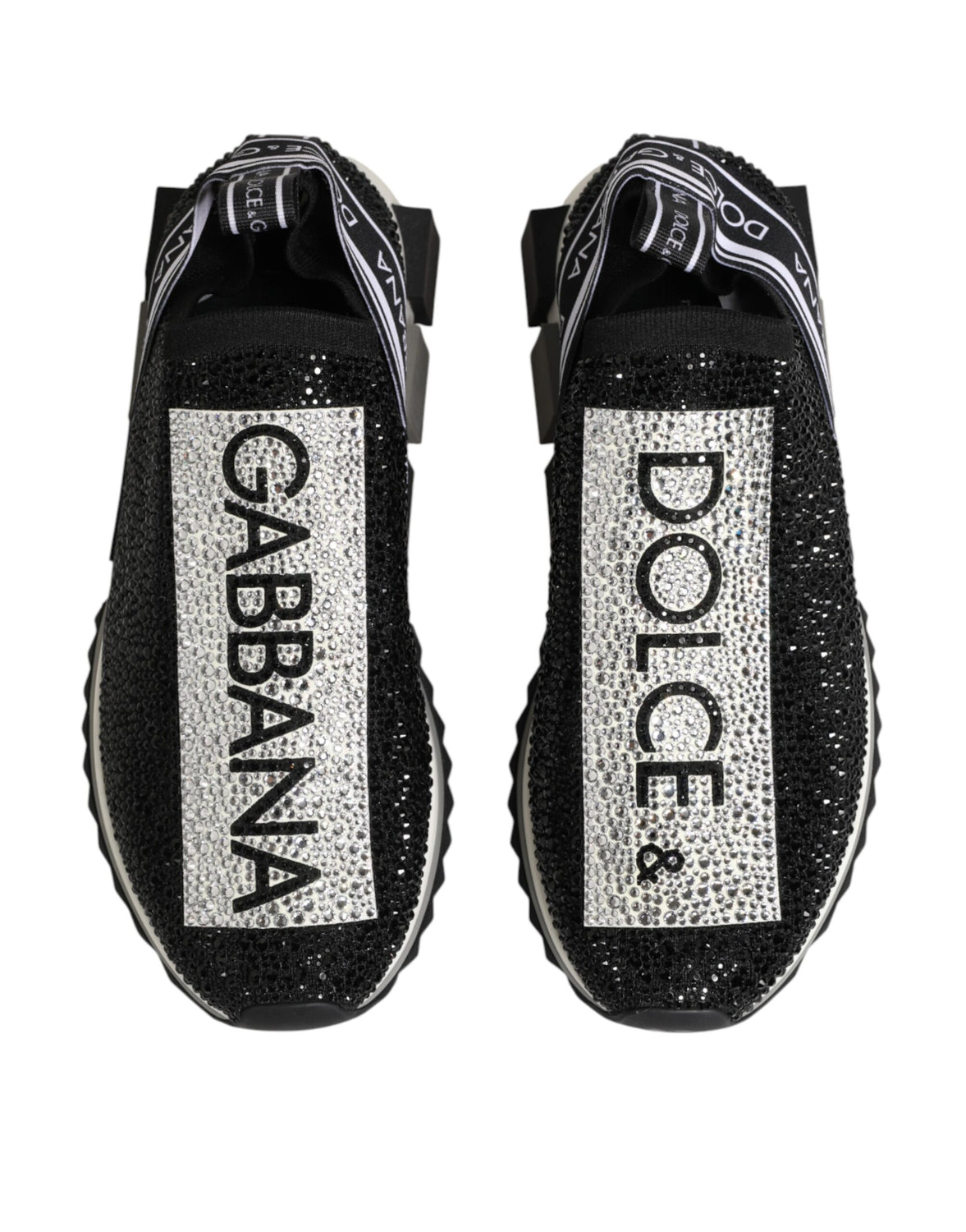 Black Silver Slip On Sorrento Sneakers Shoes